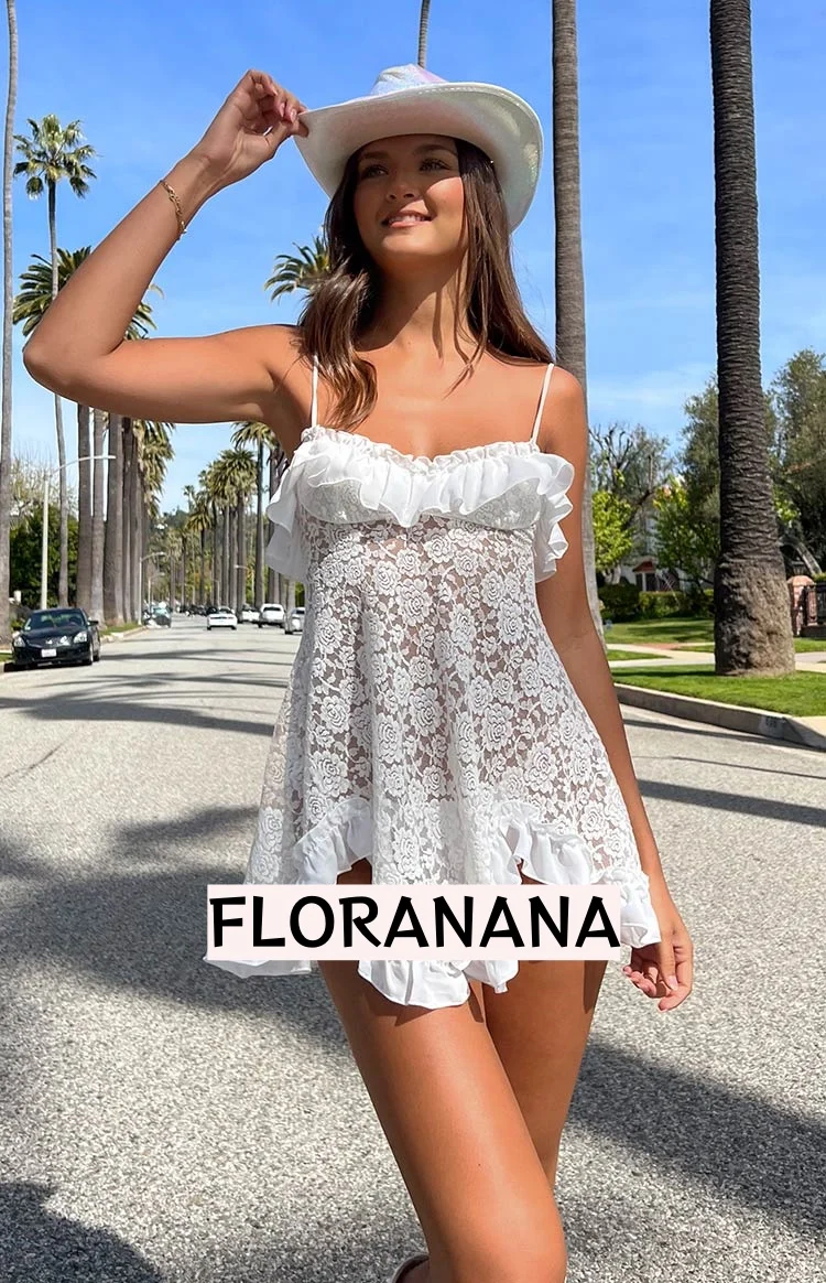 Bodhi White Lace Mini Dress