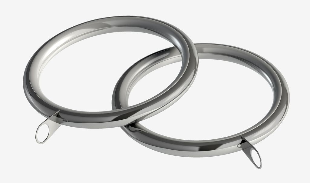 Curtain rings KARATS 28mm pack of 8 silver - Amazon