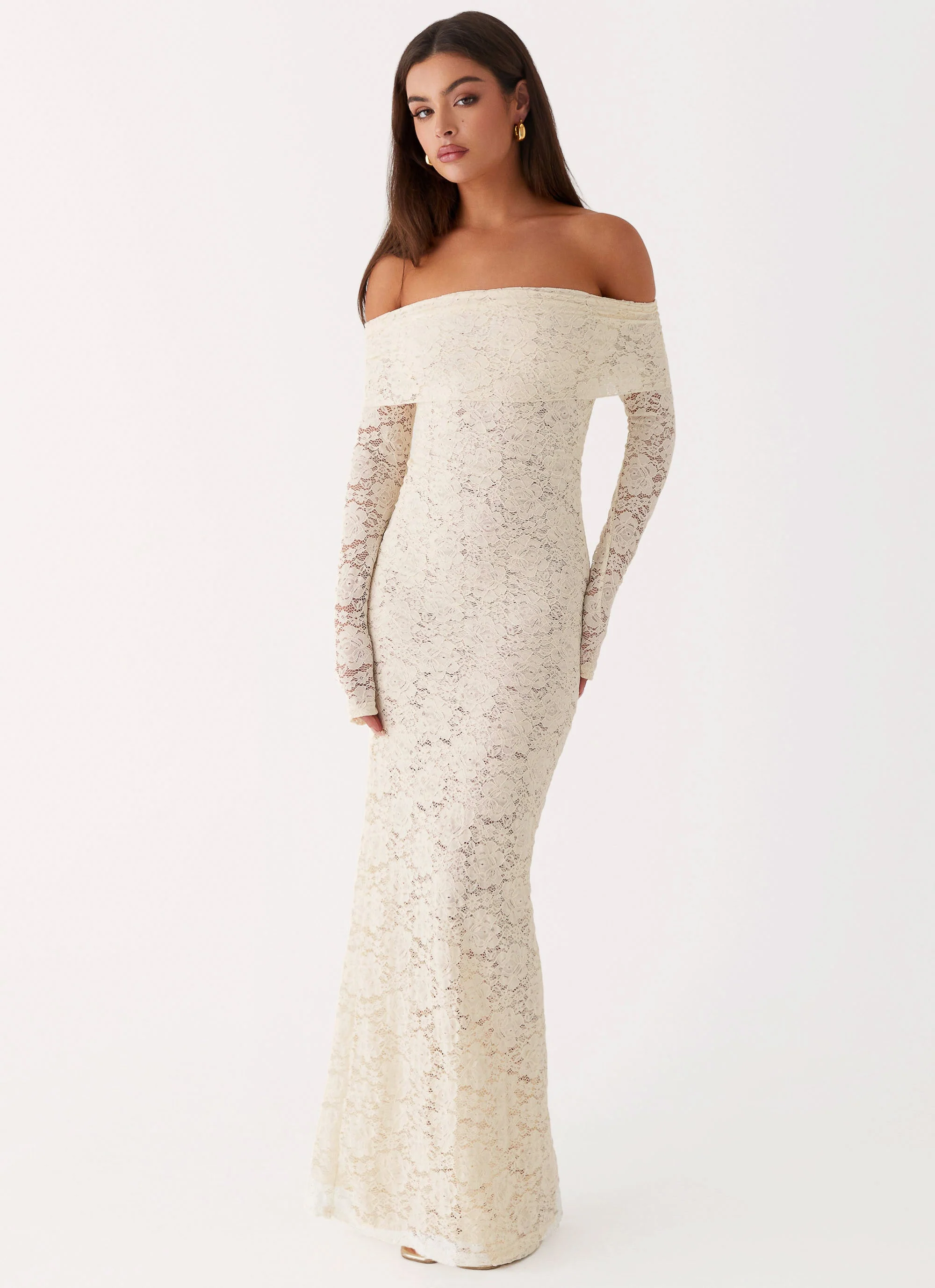 Yours Always Lace Maxi Dress - Ivory