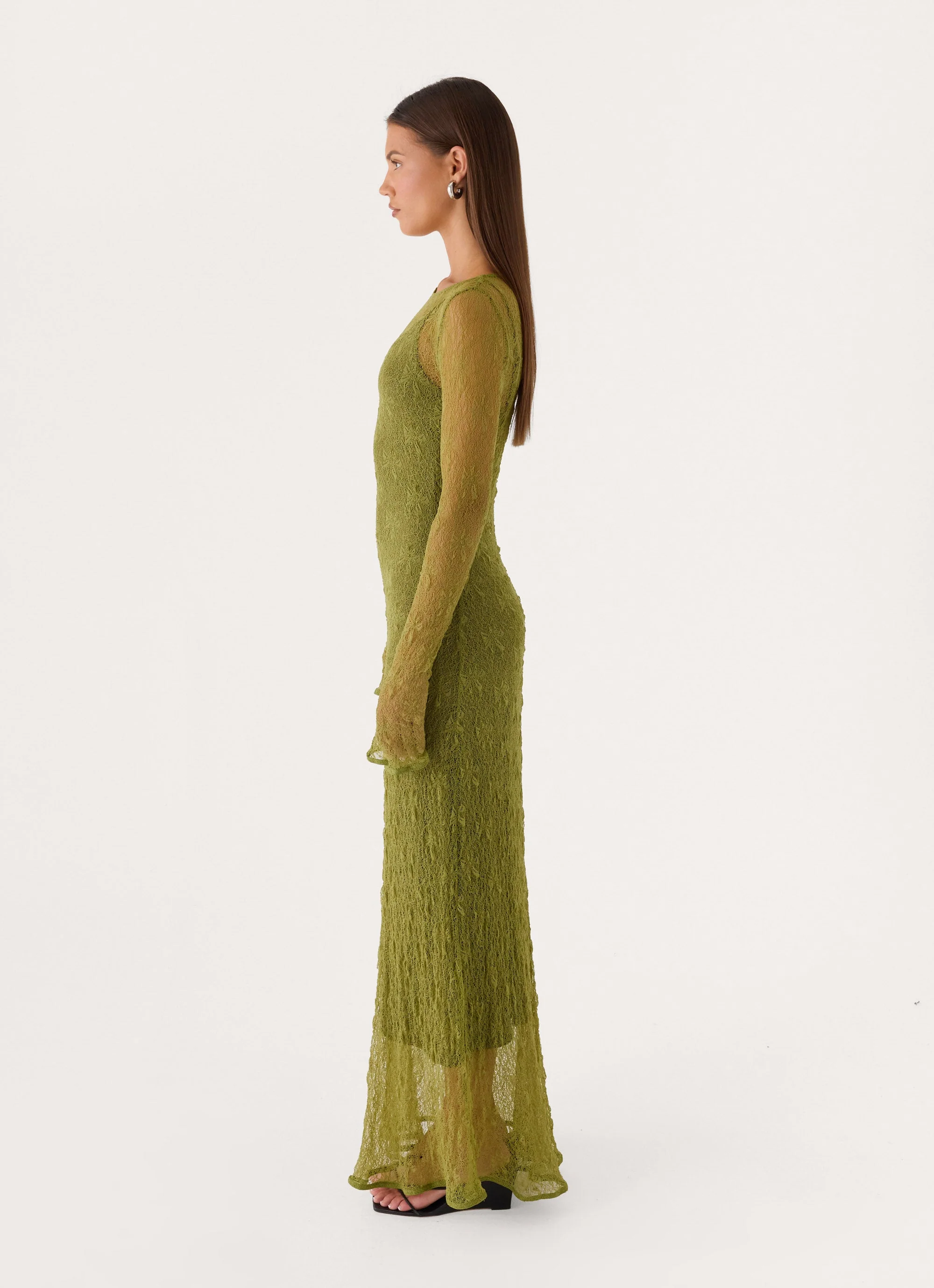 Chalet Maxi Dress - Olive Green
