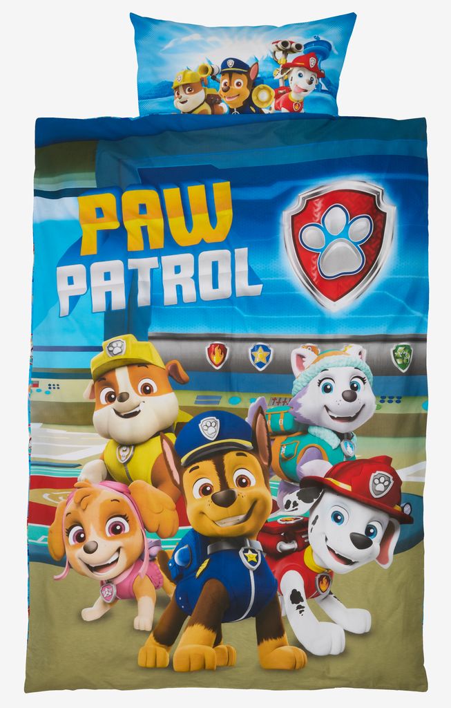 Duvet cover set PAW PATROL Single blue - Amazon
