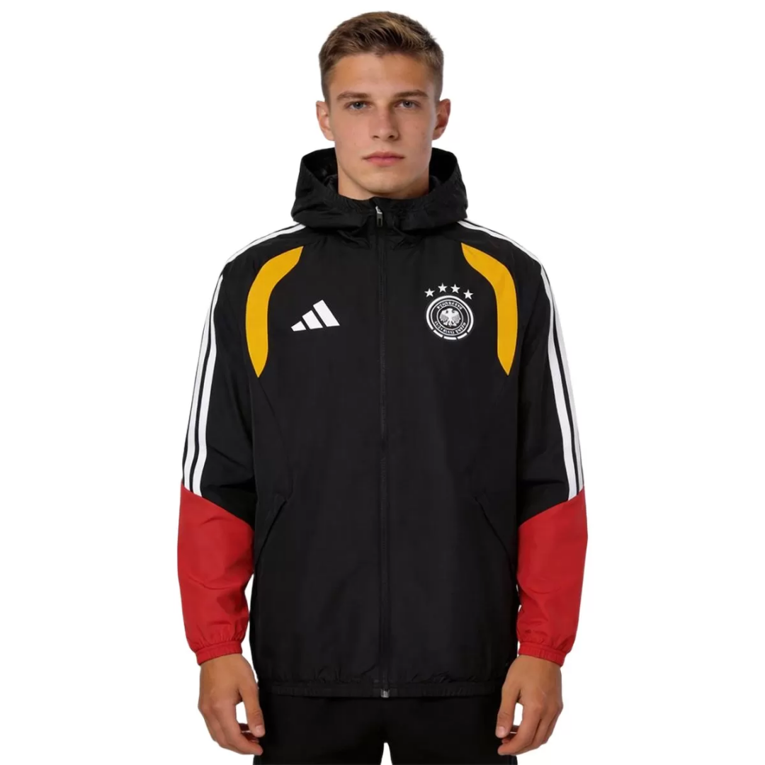 Germany Windbreaker Hoodie Jacket Red&Black 2026