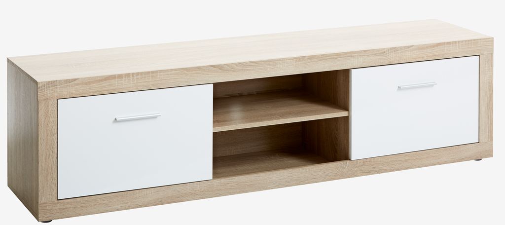 TV bench FAVRBO oak/white - Amazon