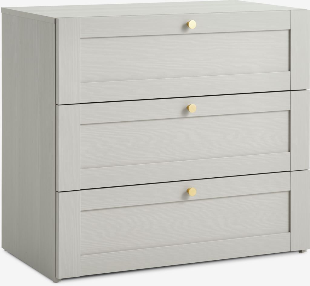 3 drawer chest FRAMLEV grey - Amazon