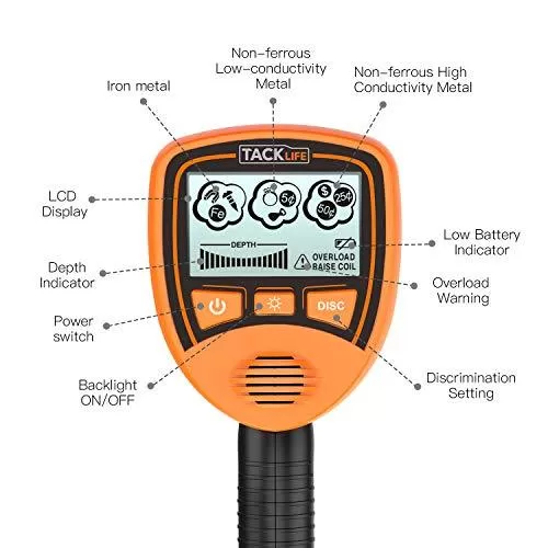 Metal Detector Mainly for Kids with Large Back-lit LCD Display MMD03 - Amazon
