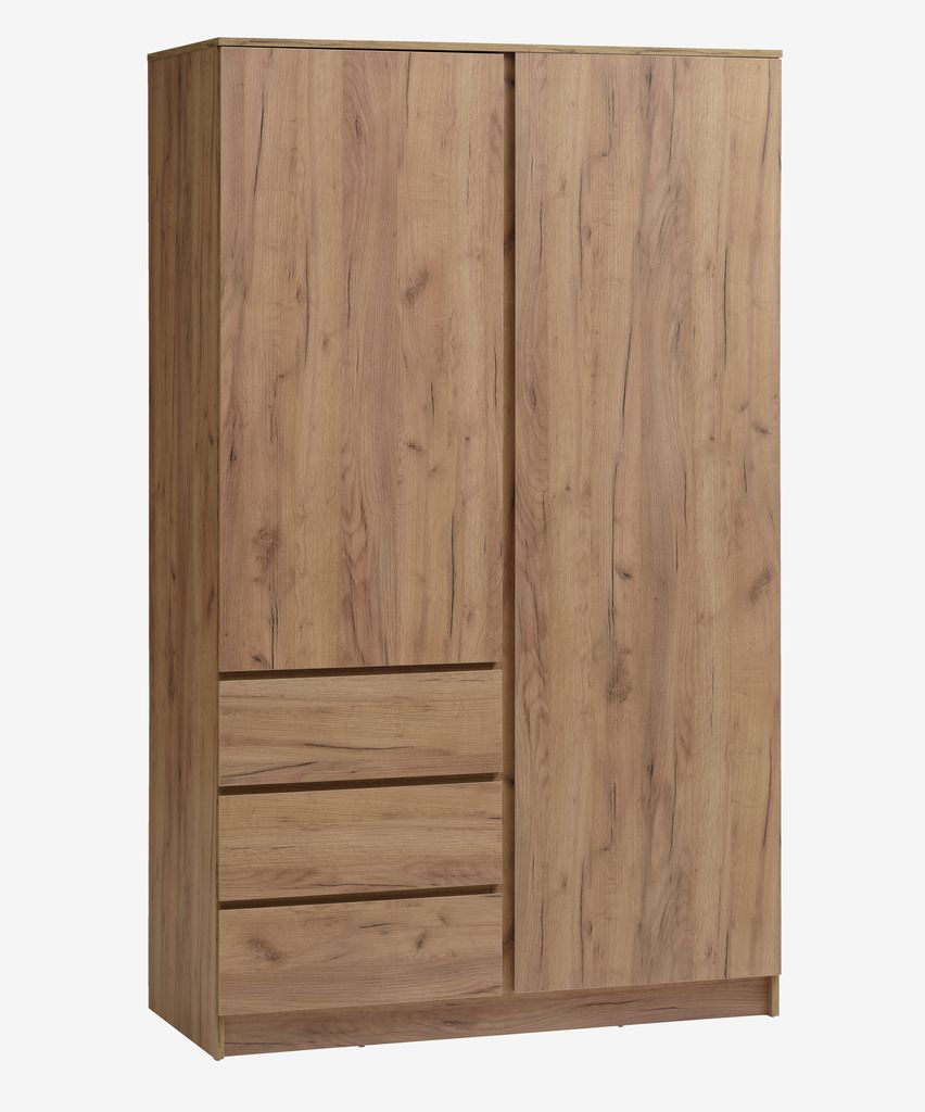 Wardrobe LIMFJORDEN 120x200 combi natural oak colour - Amazon