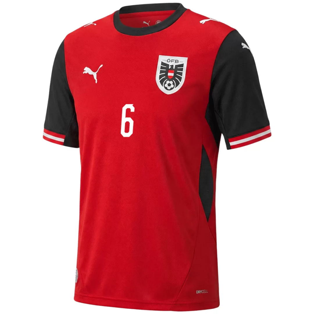 SEIWALD #6 Austria Home Jersey World Cup 2026