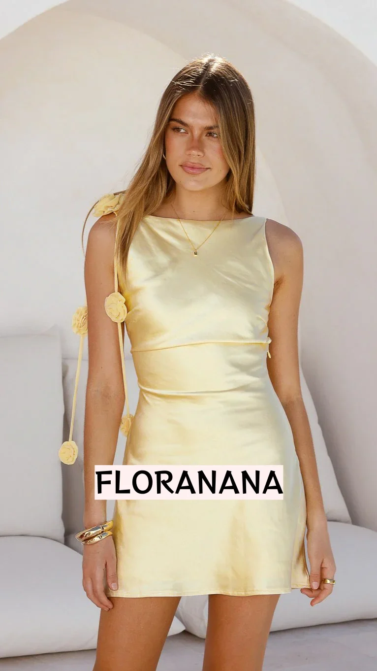 Charlise Mini Dress - Yellow