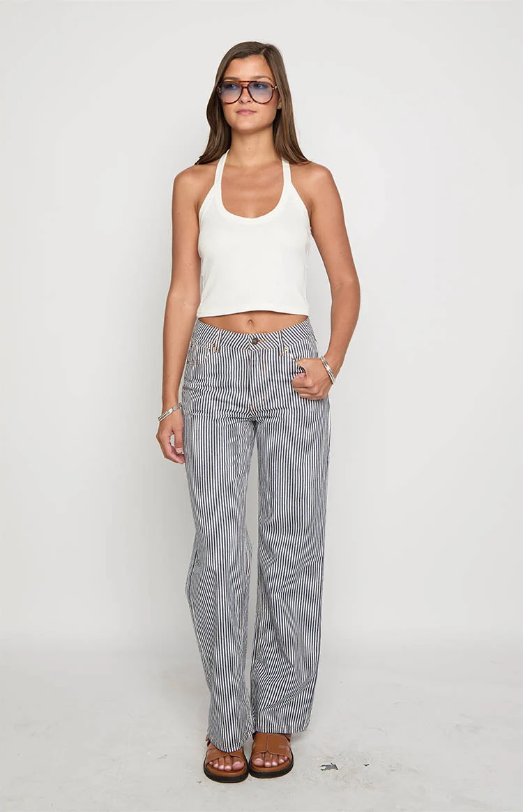 Lioness Top Model Navy Stripe Jean