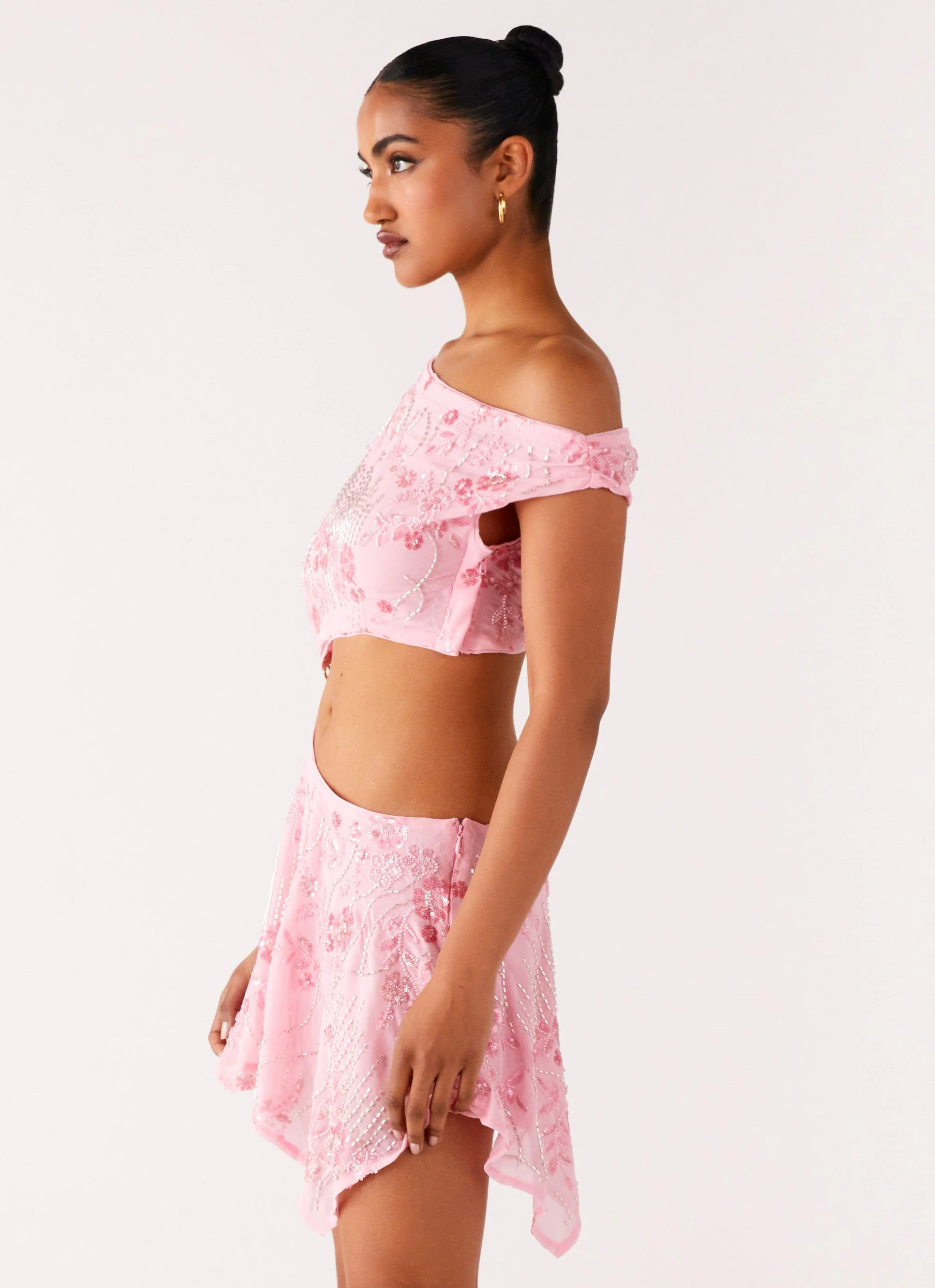 Aletta Sequin Mini Dress - Pink