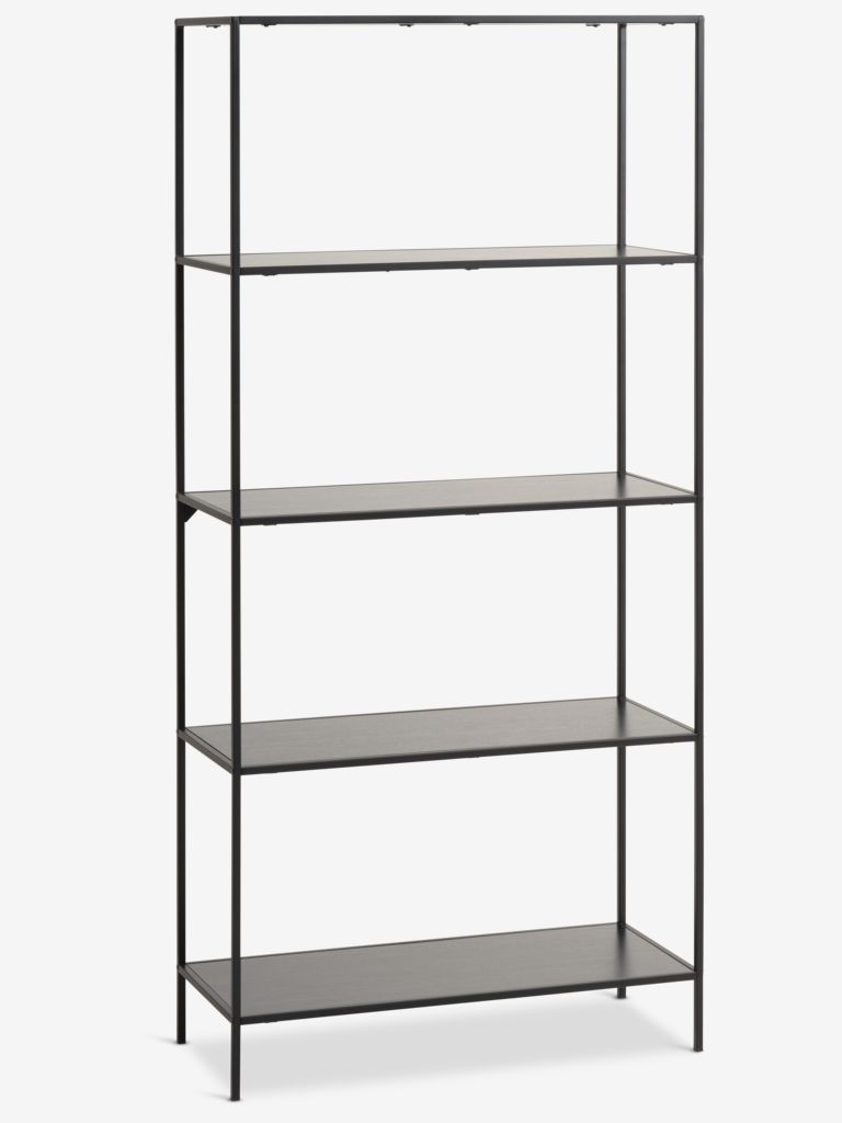 Shelving unit HORBELEV 5 shelves wide black - Amazon
