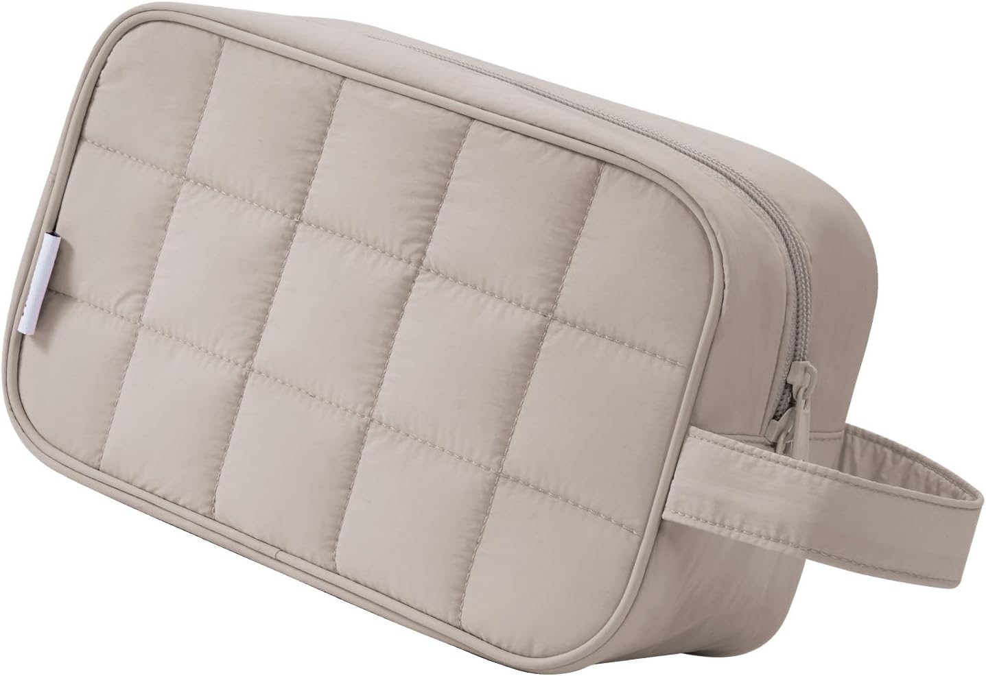 Puffy Travel Toiletry Bag for Traveling Women Girl, Travel Bag for Toiletries, Cute Travel Makeup Bag Organizer, Quilted Cosmetic Bag Make Up Skincare Medicine Bags