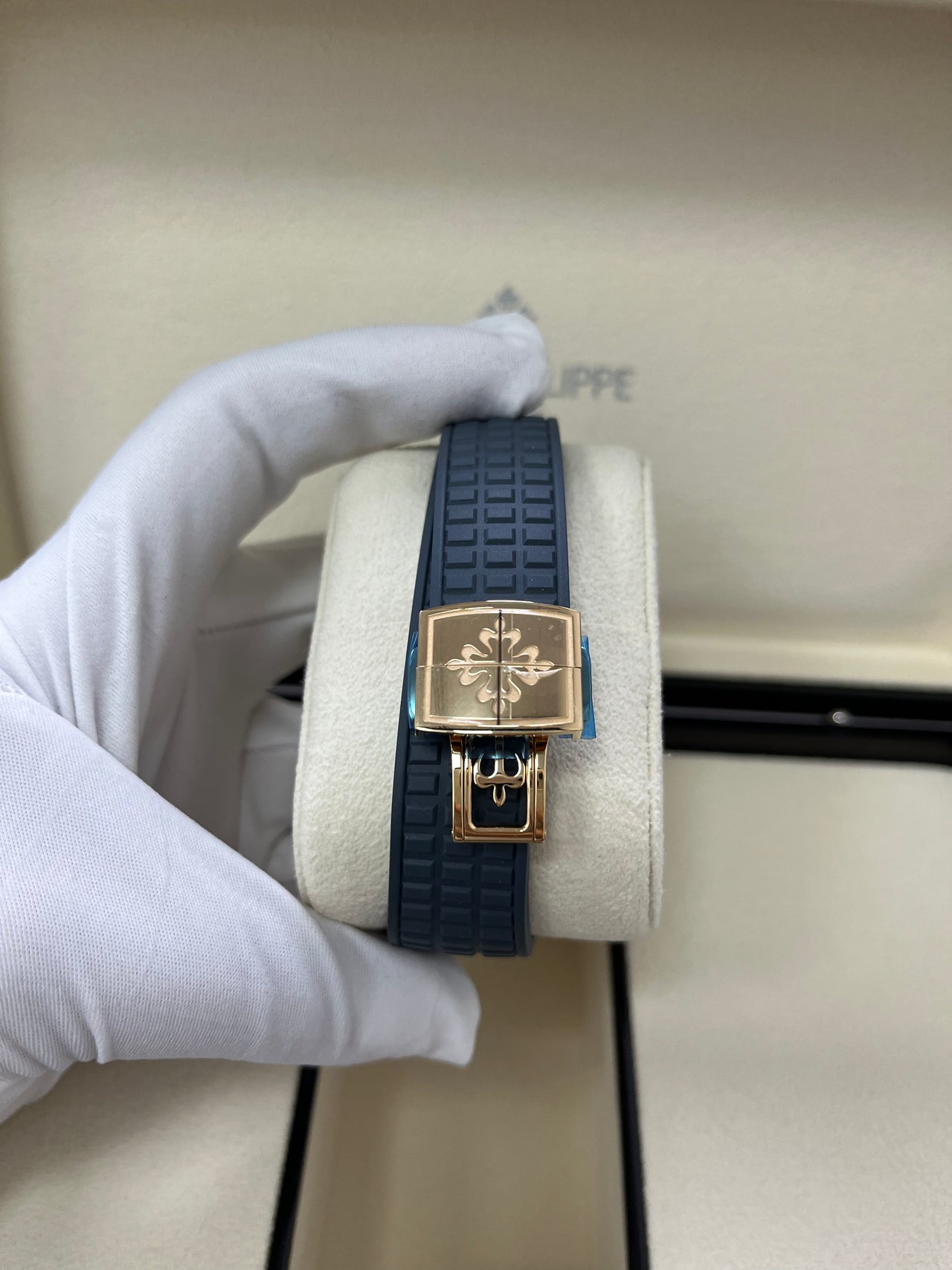 Patek Philippe 5261R-001 Aquanaut Luce Annual Calendar Rose Gold Blue Dial Watch