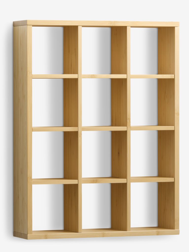 Wall shelf TOLNE 12 shelves bamboo - Amazon