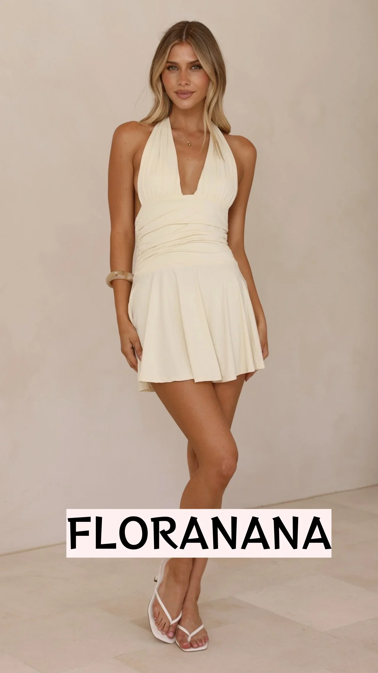 Aeris Mini Dress - Yellow