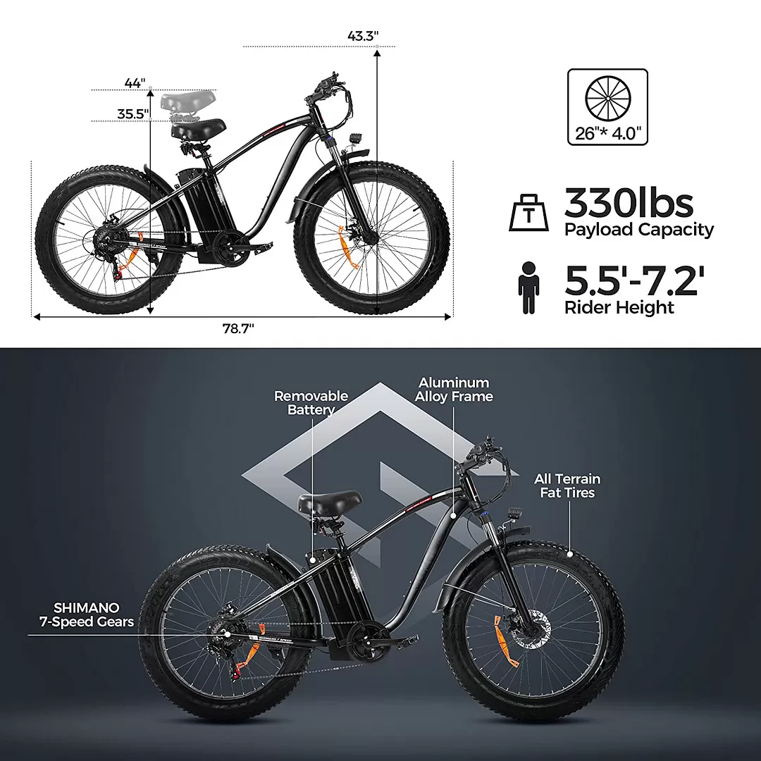 🔥Clearance Sale🔥✨Outdoor electric bike with 48V / 15Ah lithium battery✨ - Amazon