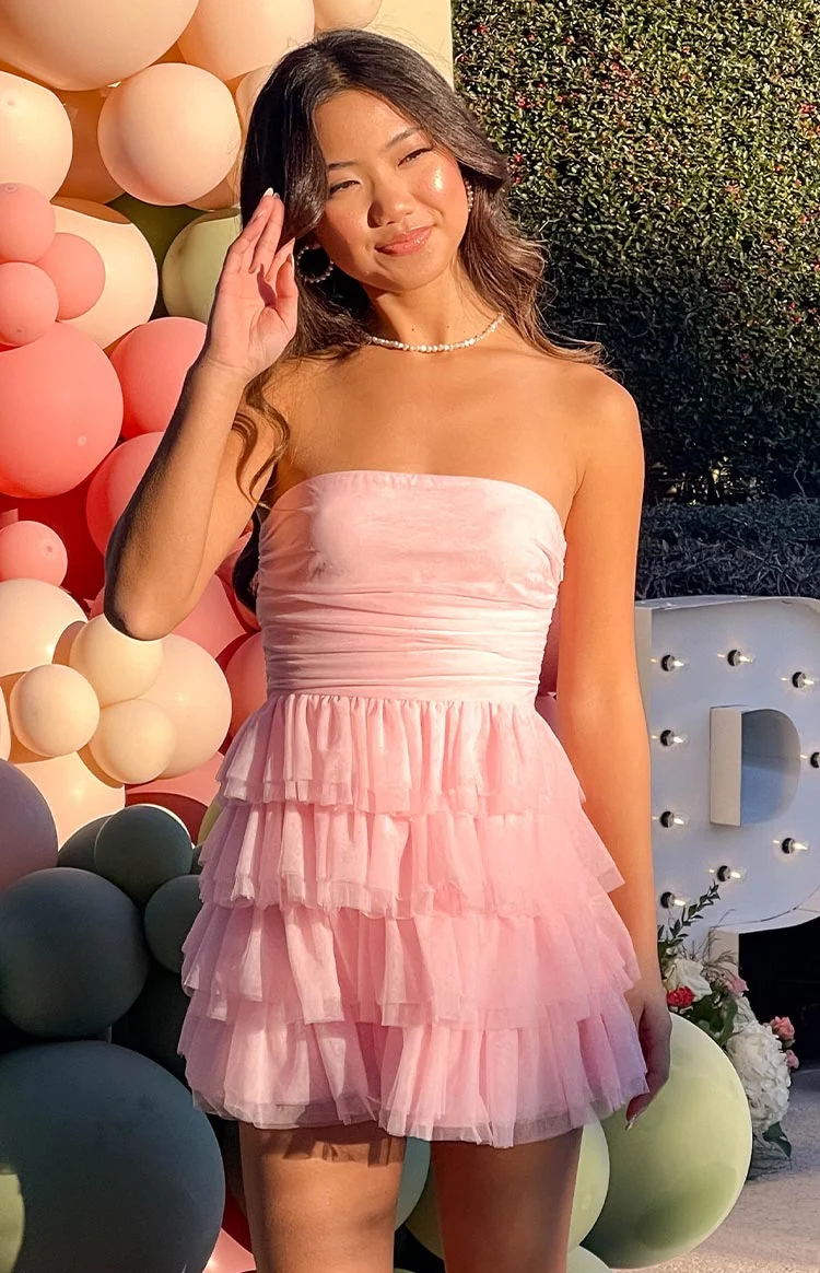 Leto Pink Mini Dress