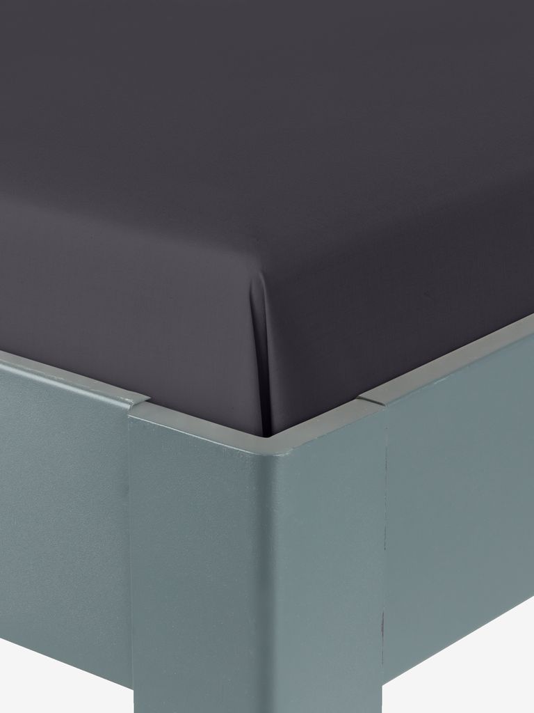 Flat sheet VANJA Single anthracite grey - Amazon
