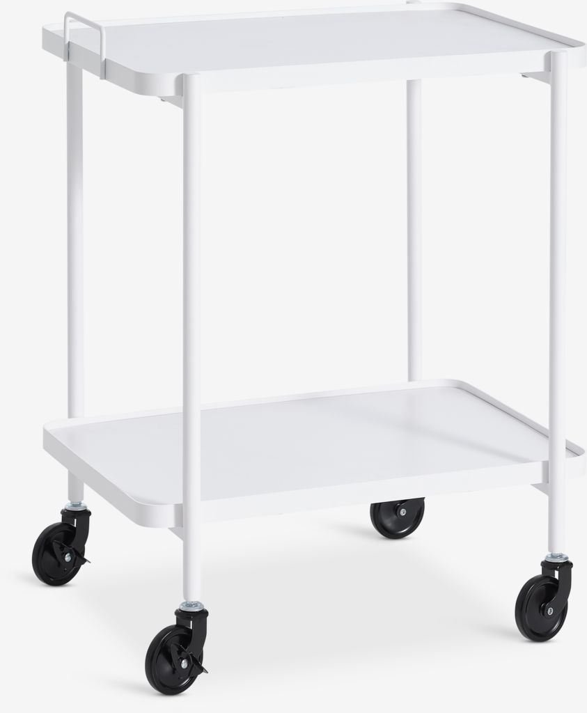 Trolley GANGSTED 2 shelves white - Amazon
