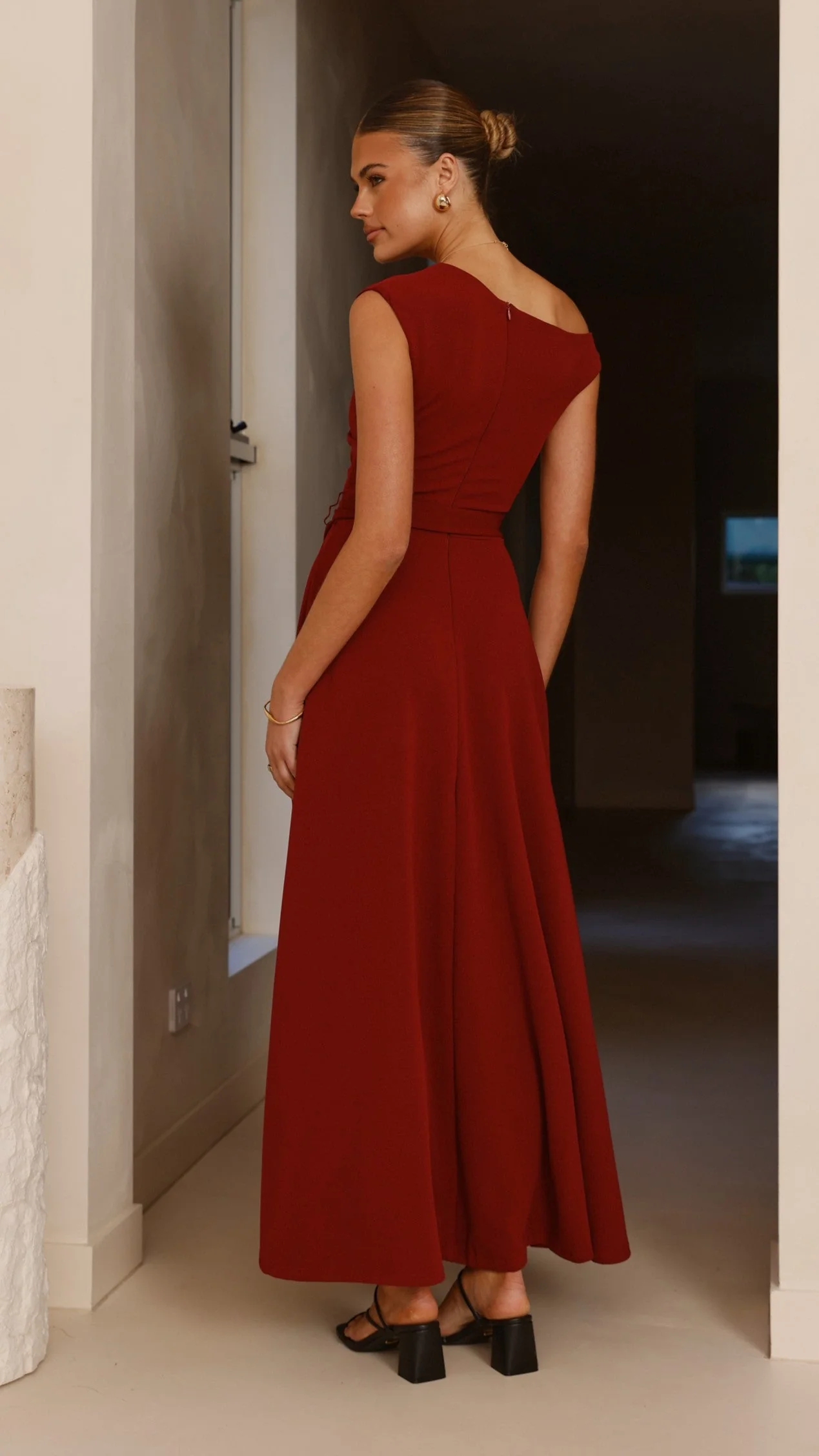 Gemma Maxi Dress - Burgundy