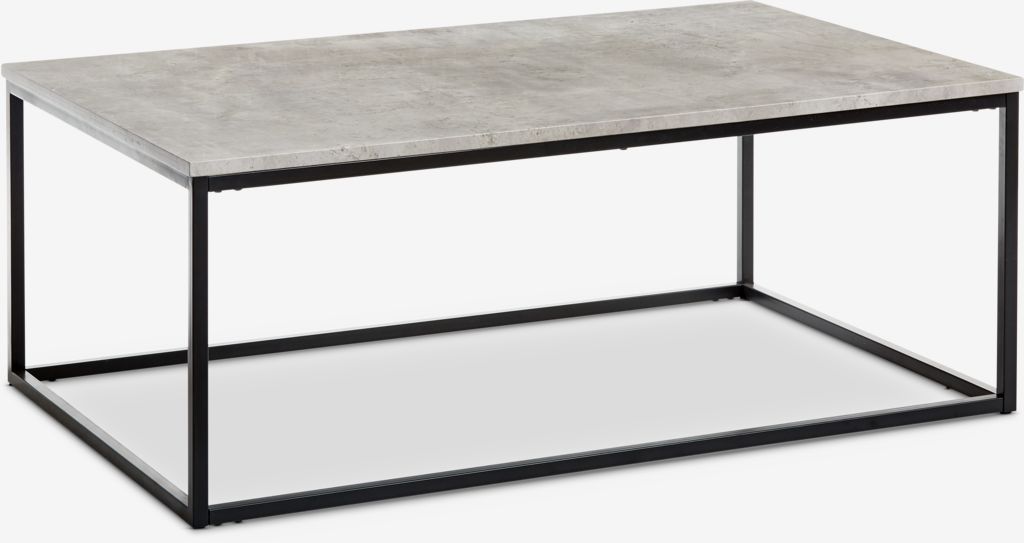 Coffee table DOKKEDAL 75x115 concrete color - Amazon