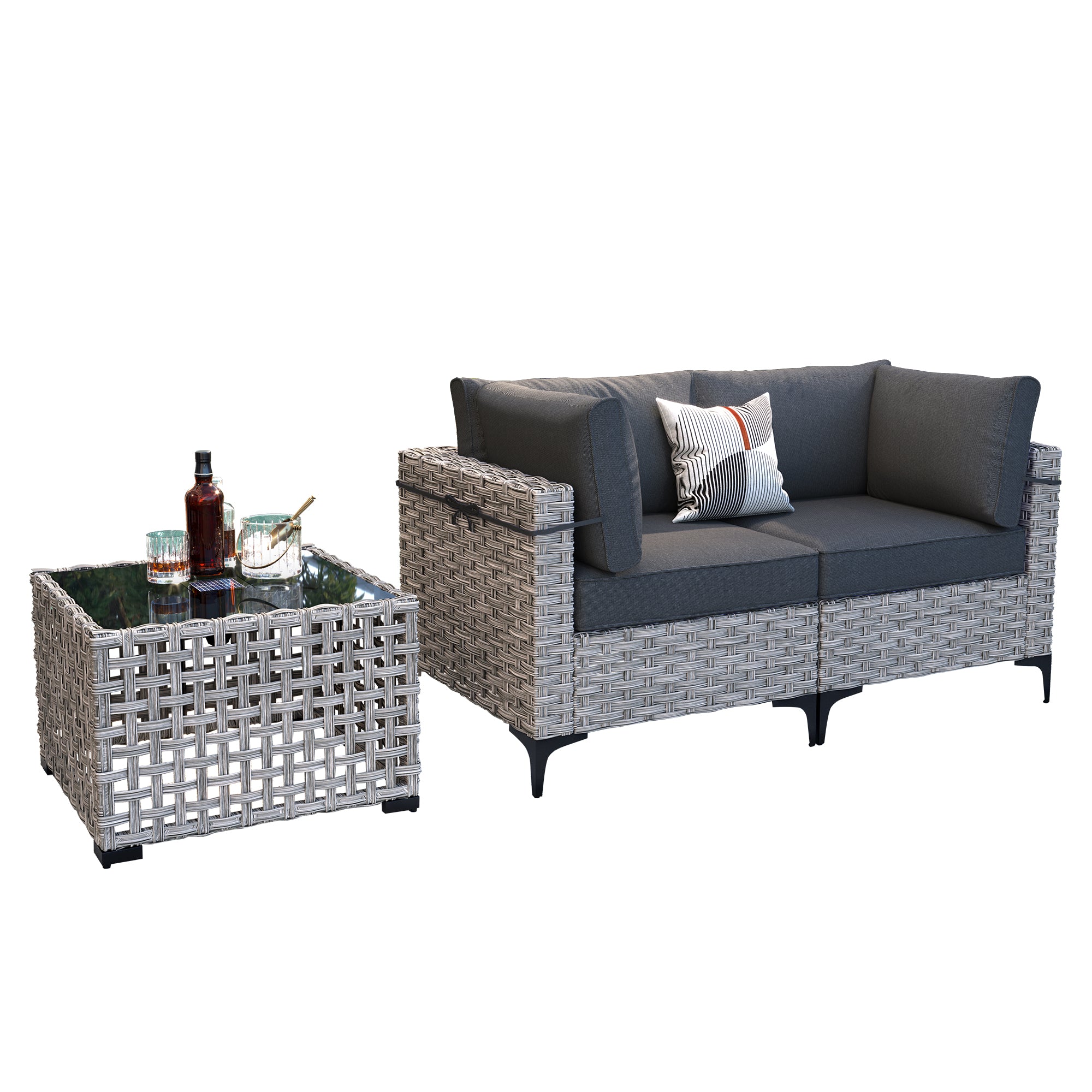 SKT Series - Sectional Outdoor Furniture Set 3-Piece - Amazon