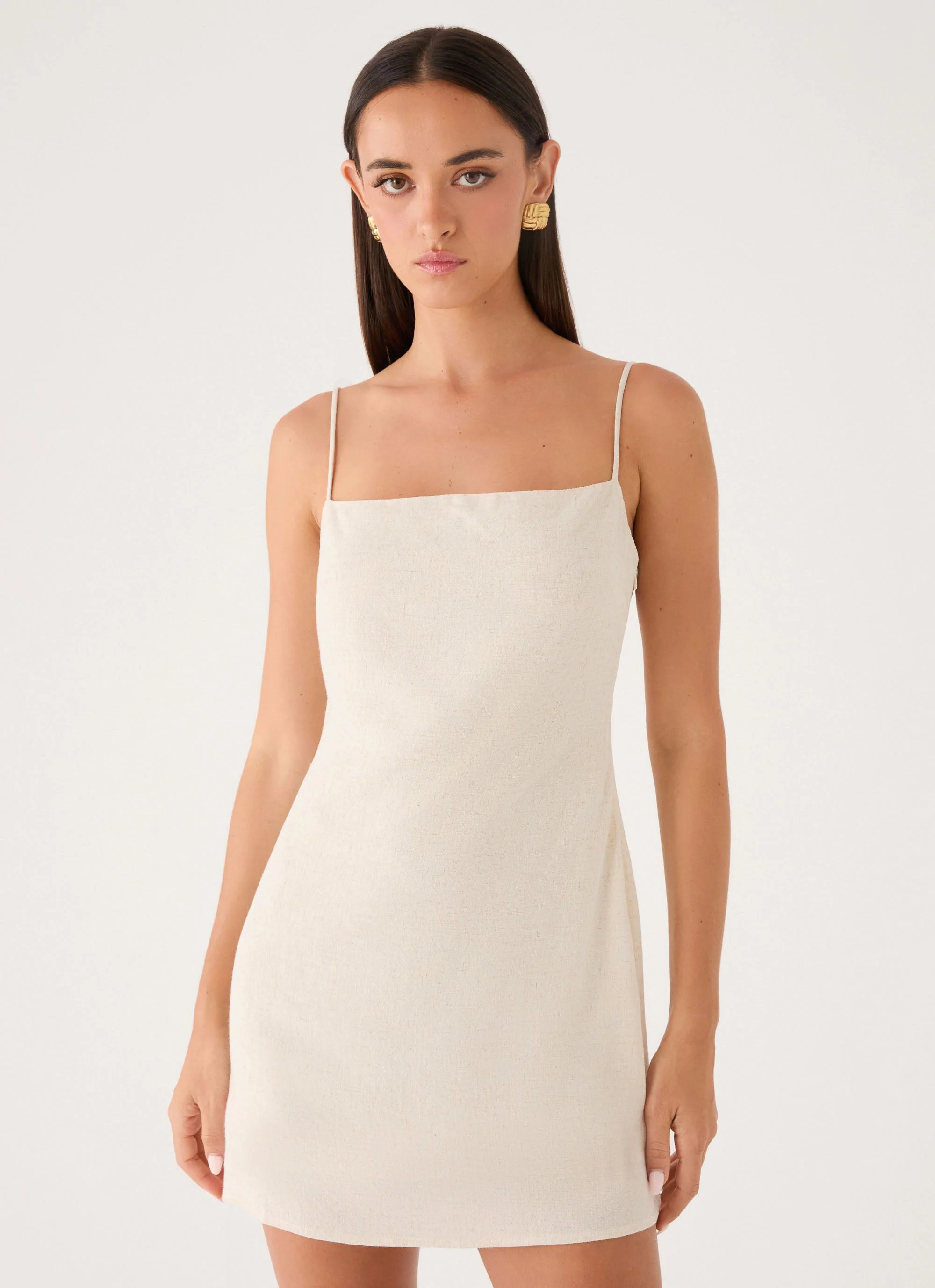 Bailee Mini Dress - Oatmeal