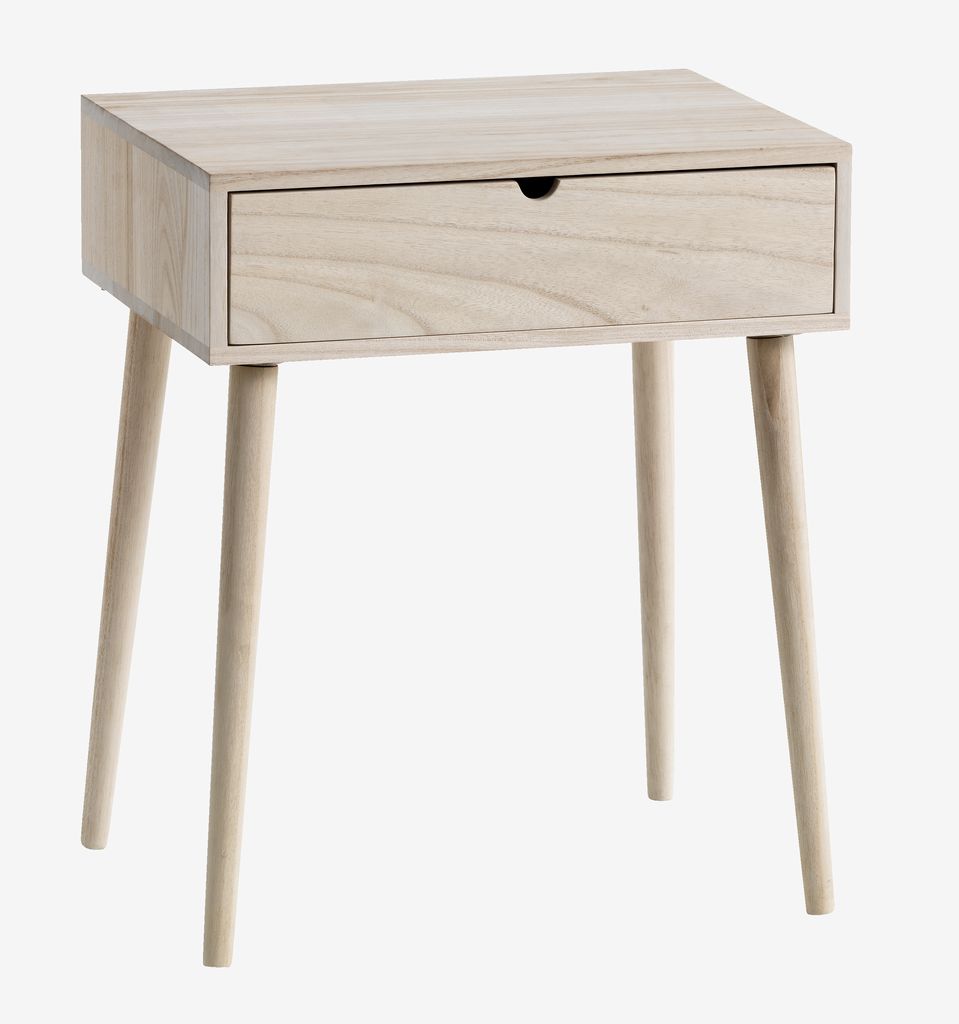 Bedside table ILBRO 1 drawer natural - Amazon