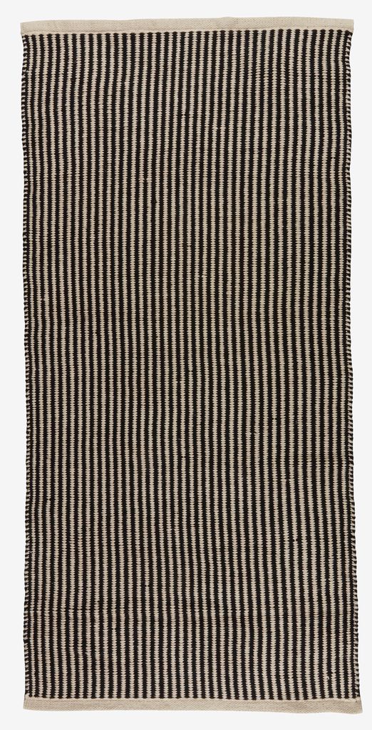 Rug HOSTA 65x140 black/beige - Amazon