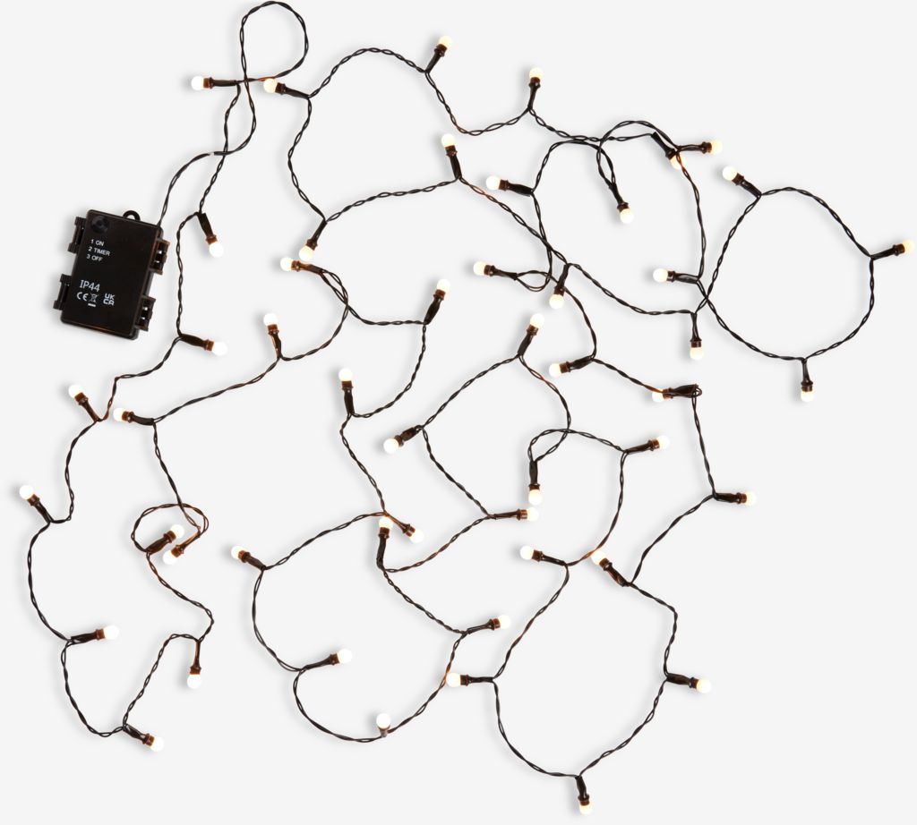 XMAS LED string lights KRANS L490cm with 50 LED w/timer - Amazon