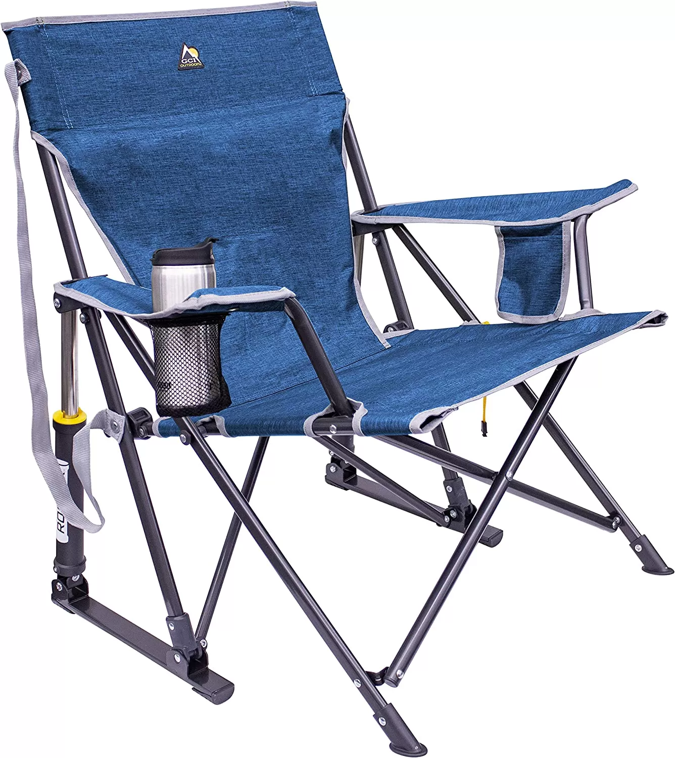 Outdoor Freestyle Rocker Portable Rocking Chair & Outdoor Camping Chair, ergonomic Nylon, Indigo Blue - Amazon