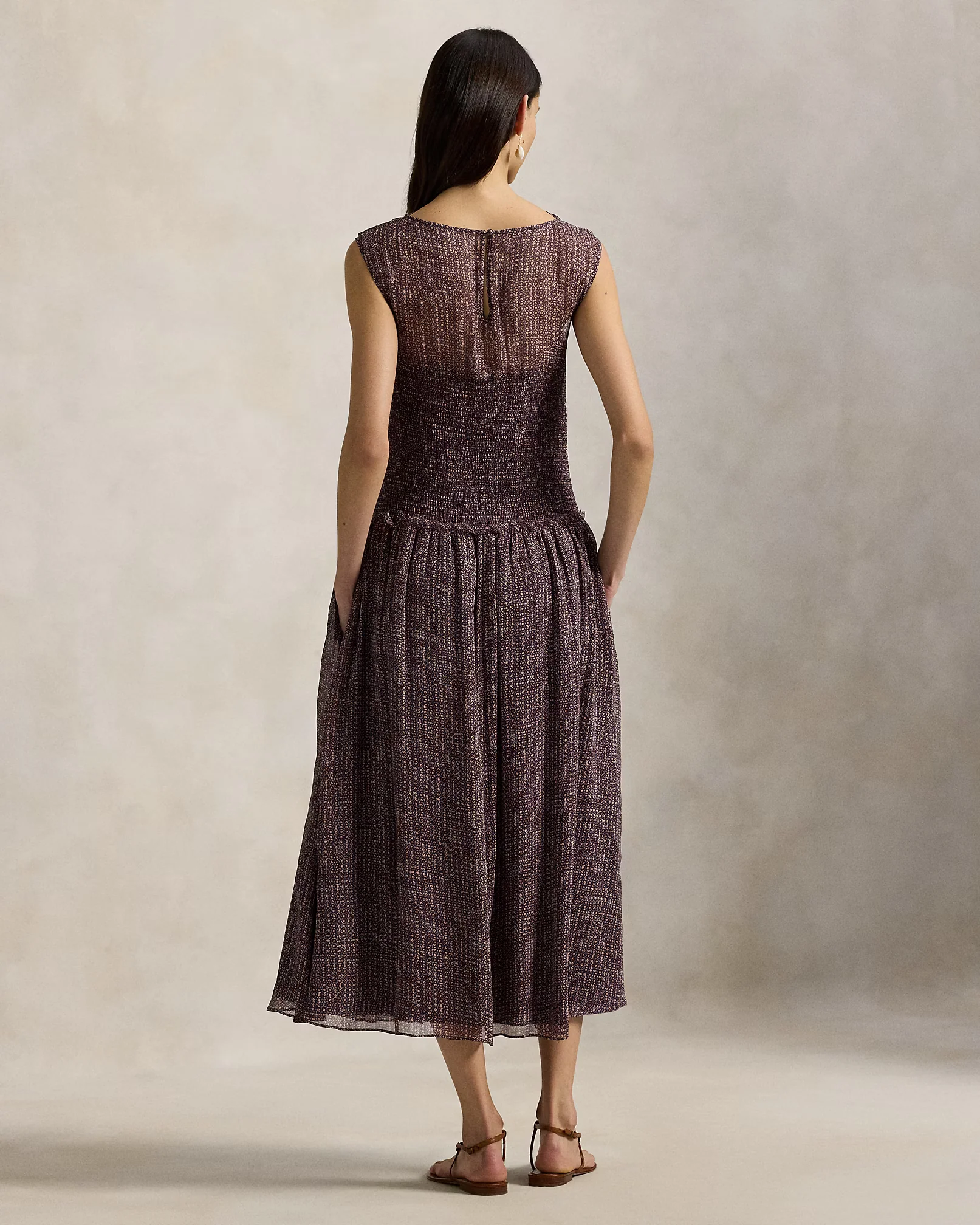 Crinkle Printed Dress