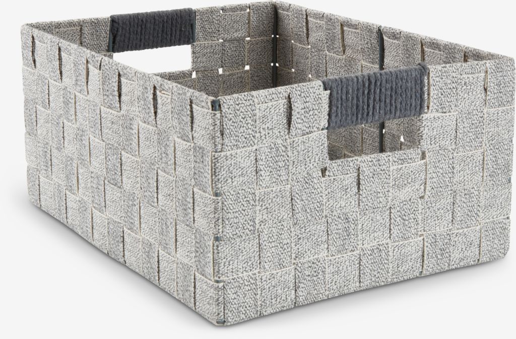 Basket HALVDAN W25xL33xH15cm grey - Amazon