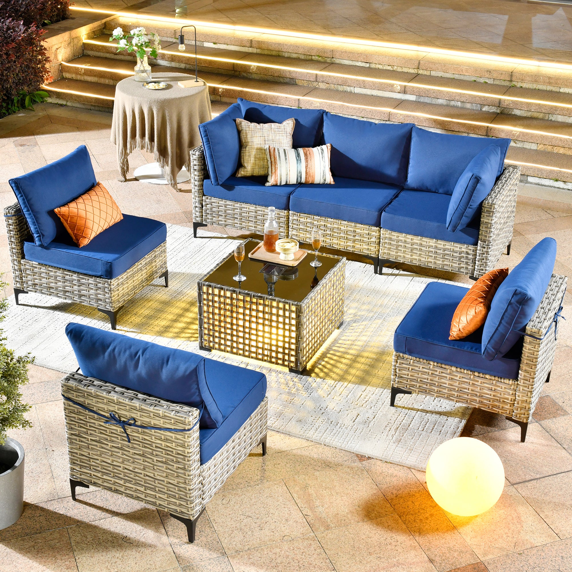 SKT Series - Sectional Outdoor Furniture Set 7-Piece - Amazon