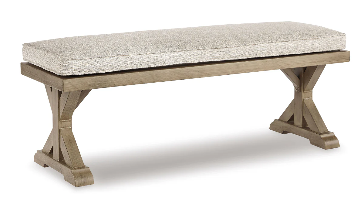 BEACHCROFT - OUTDOOR DINING BENCH WITH CUSHION