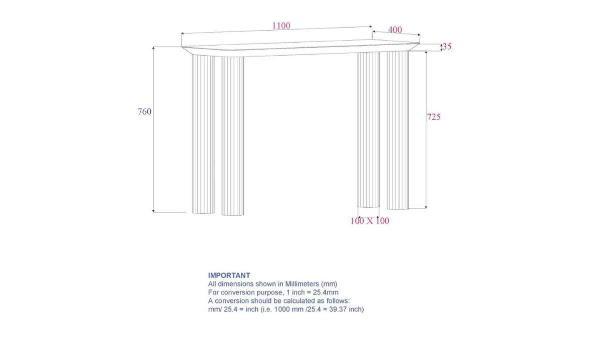 SANGRA CONSOLE TABLE