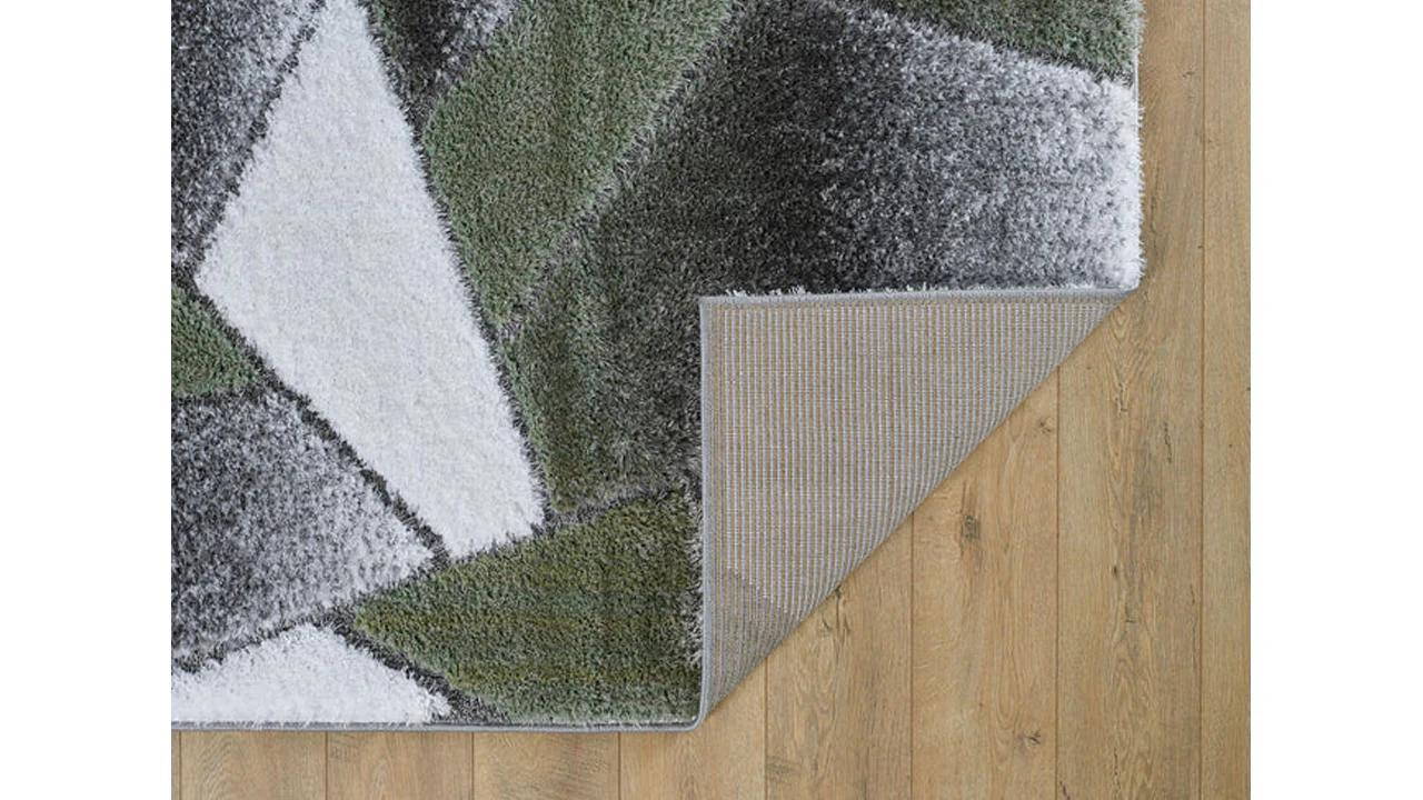 GLAM SHAGGY 0D258A GREEN GREY