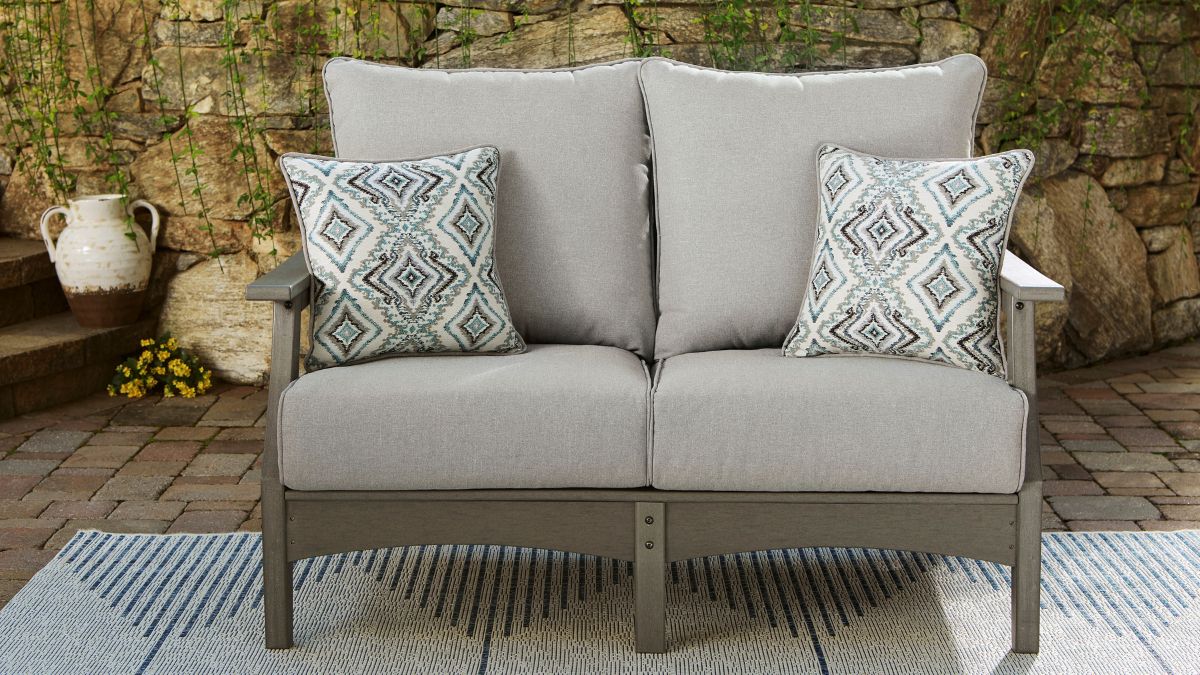 VISOLA OUTDOOR LOVESEAT WITH CUSHION