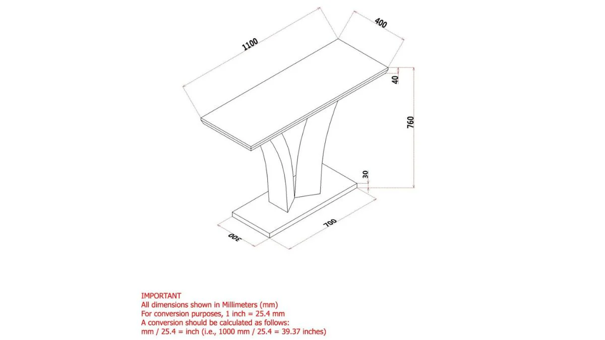 NAPOLI CONSOLE TABLE