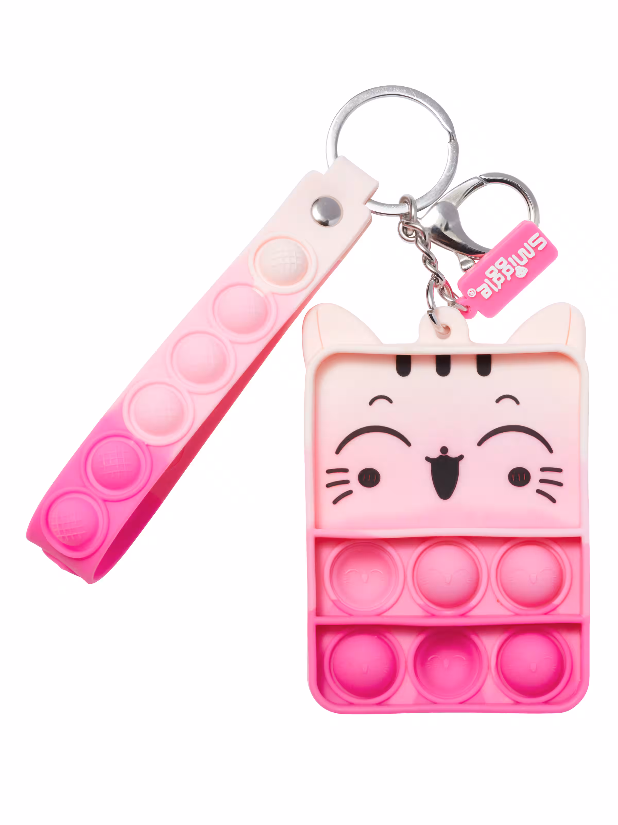 Poppem Poppit Poppies Cat Keyring