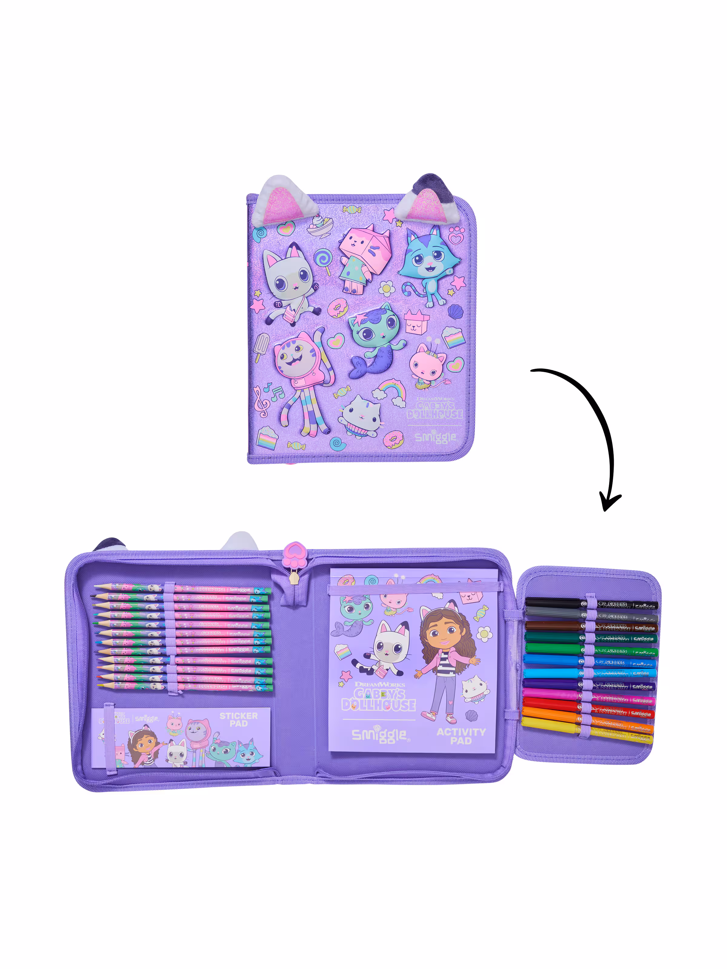 Gabby's Dollhouse Stationery Gift Pack