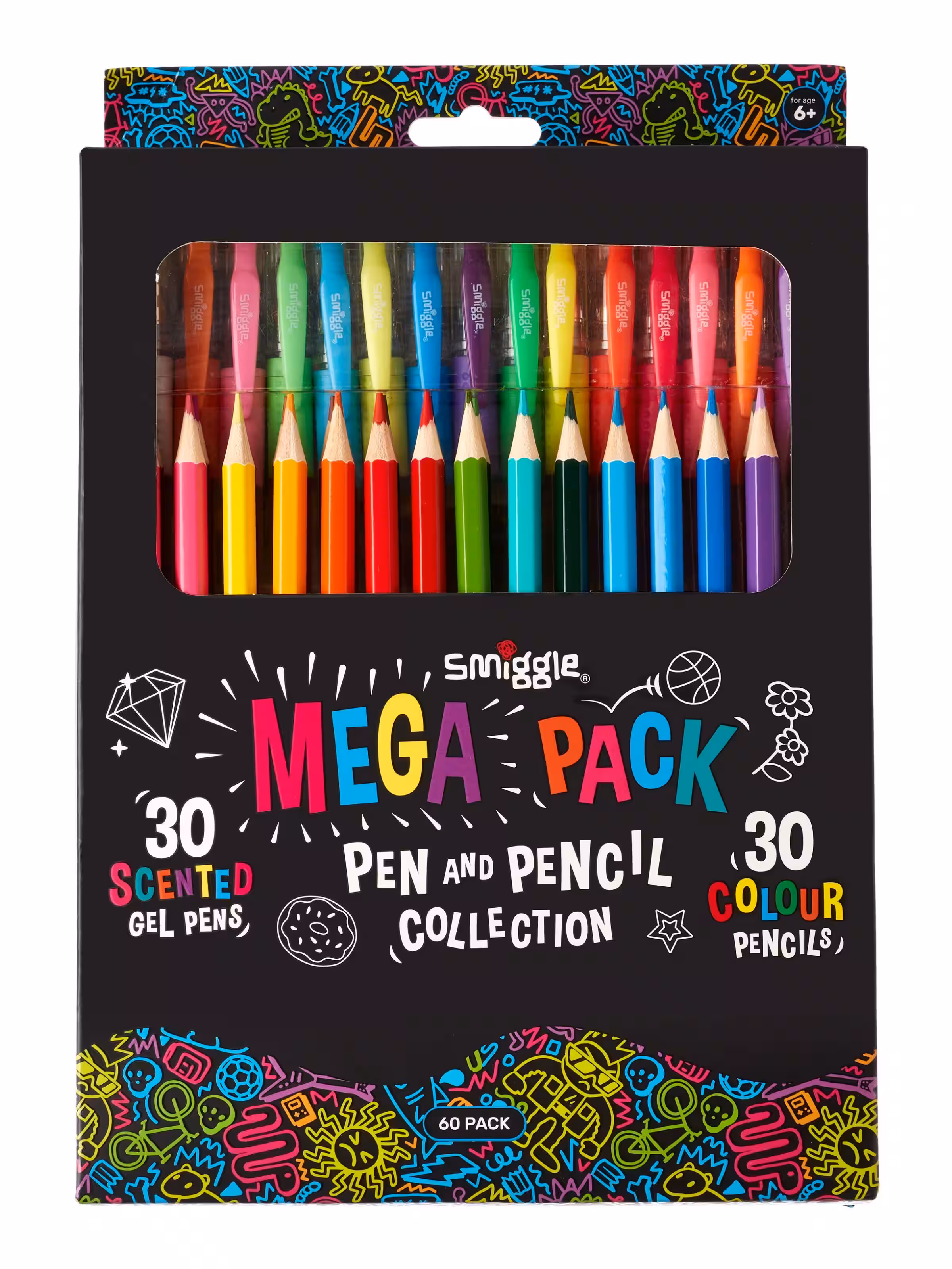 Mega Pack Scented Gel Pen & Pencil Collection X60