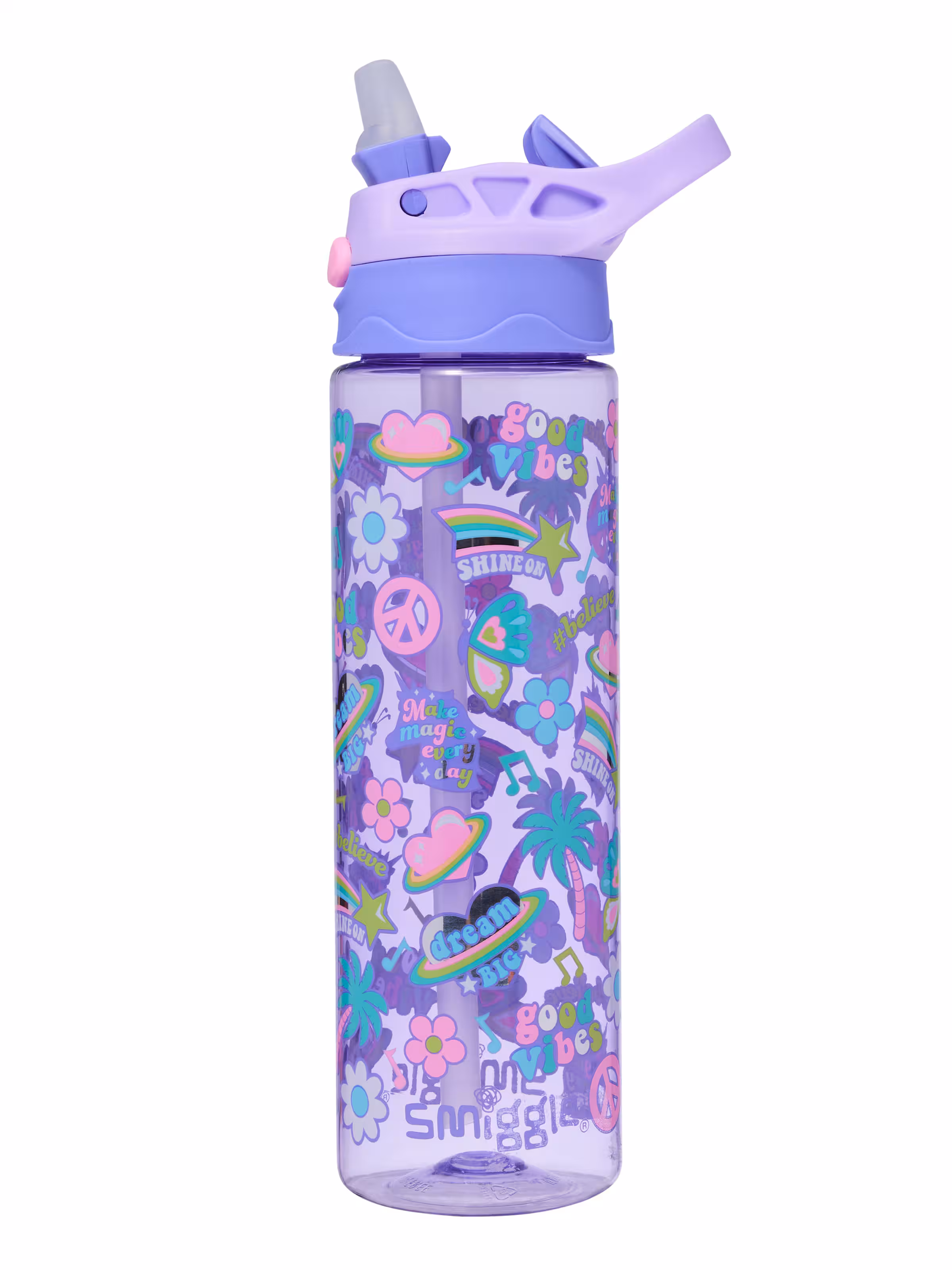 All Stars Flip Top Plastic Drink Bottle 650Ml