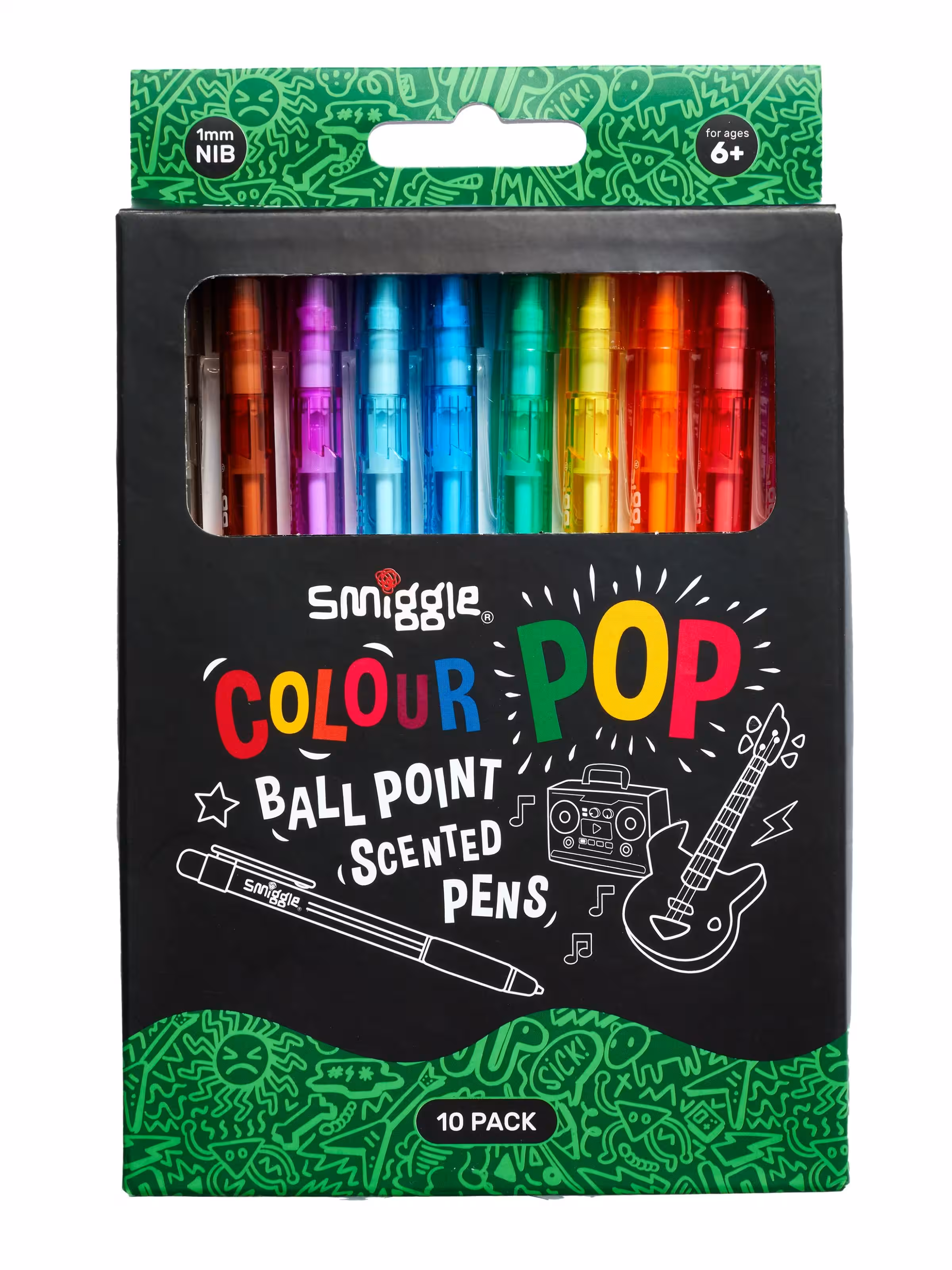 Colour Pop Ball Point Scented Pens X10