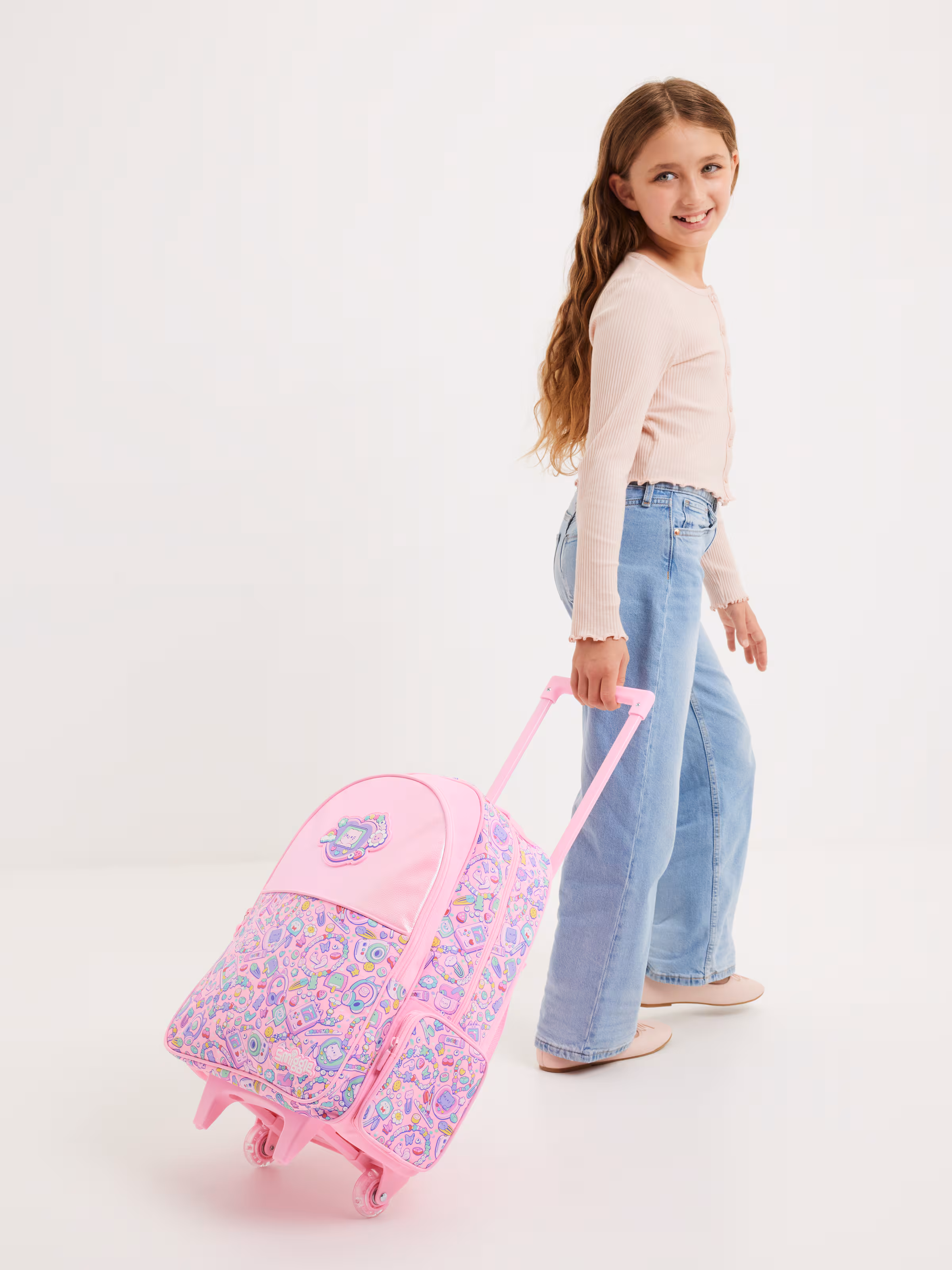 Super Charge Trolley Backpack With Light Up Wheels