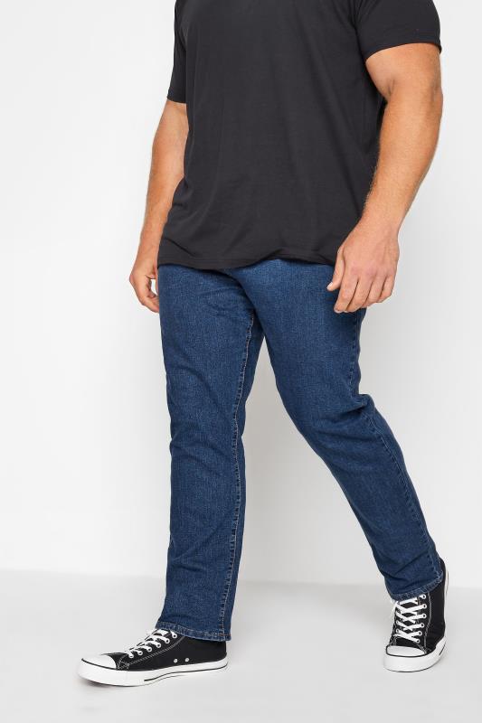 Kam KAM Big & Tall Blue KBS 150 Straight Leg Jeans
