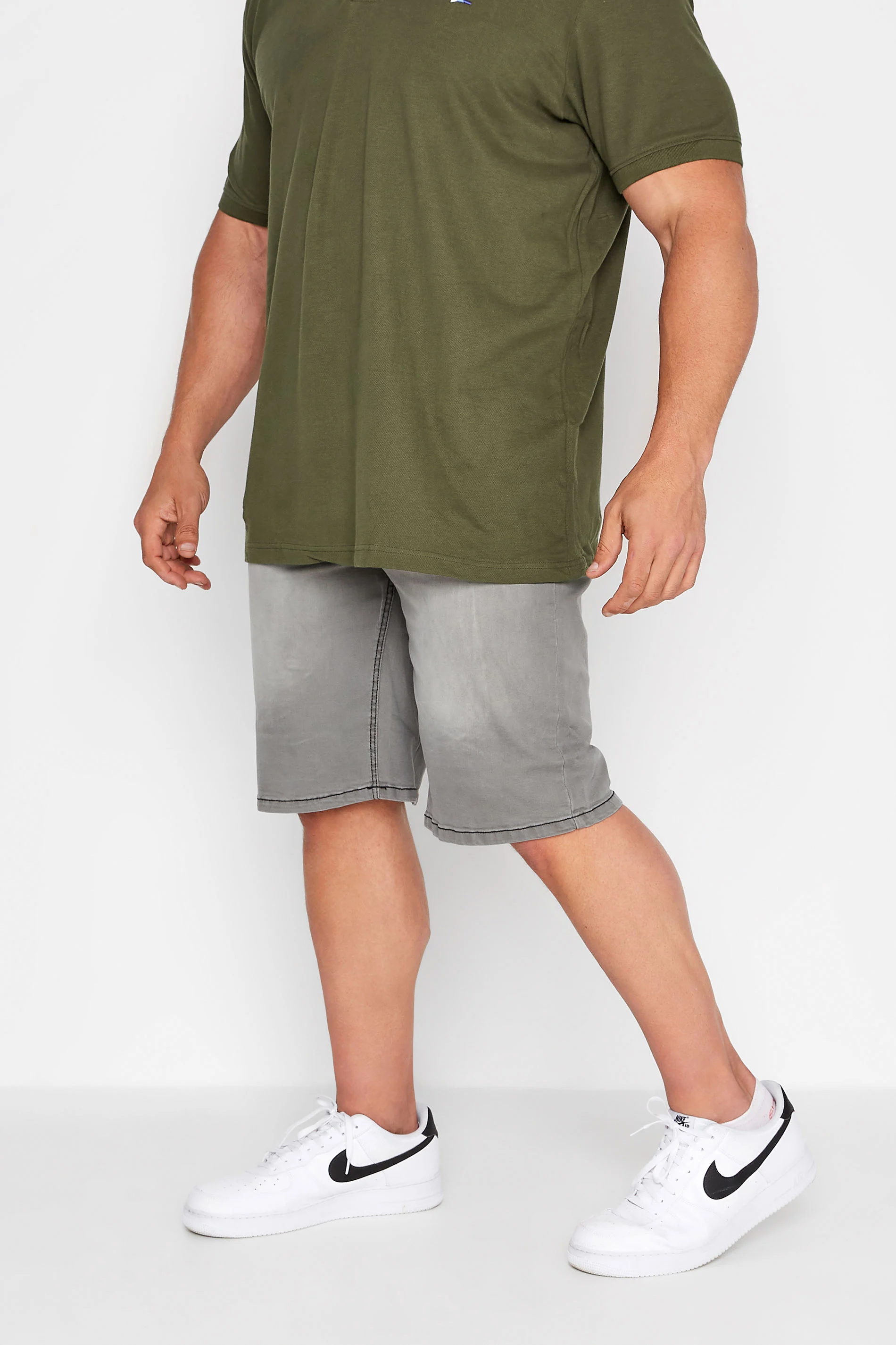 BadRhino BadRhino Big & Tall Grey Denim Shorts