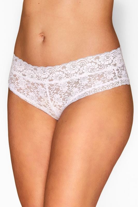 Yours YOURS 2 PACK Blue & White Lace Trim Padded Bras