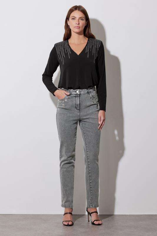 Star by Julien Macdonald STAR Embellished Shoulder Bodysuit