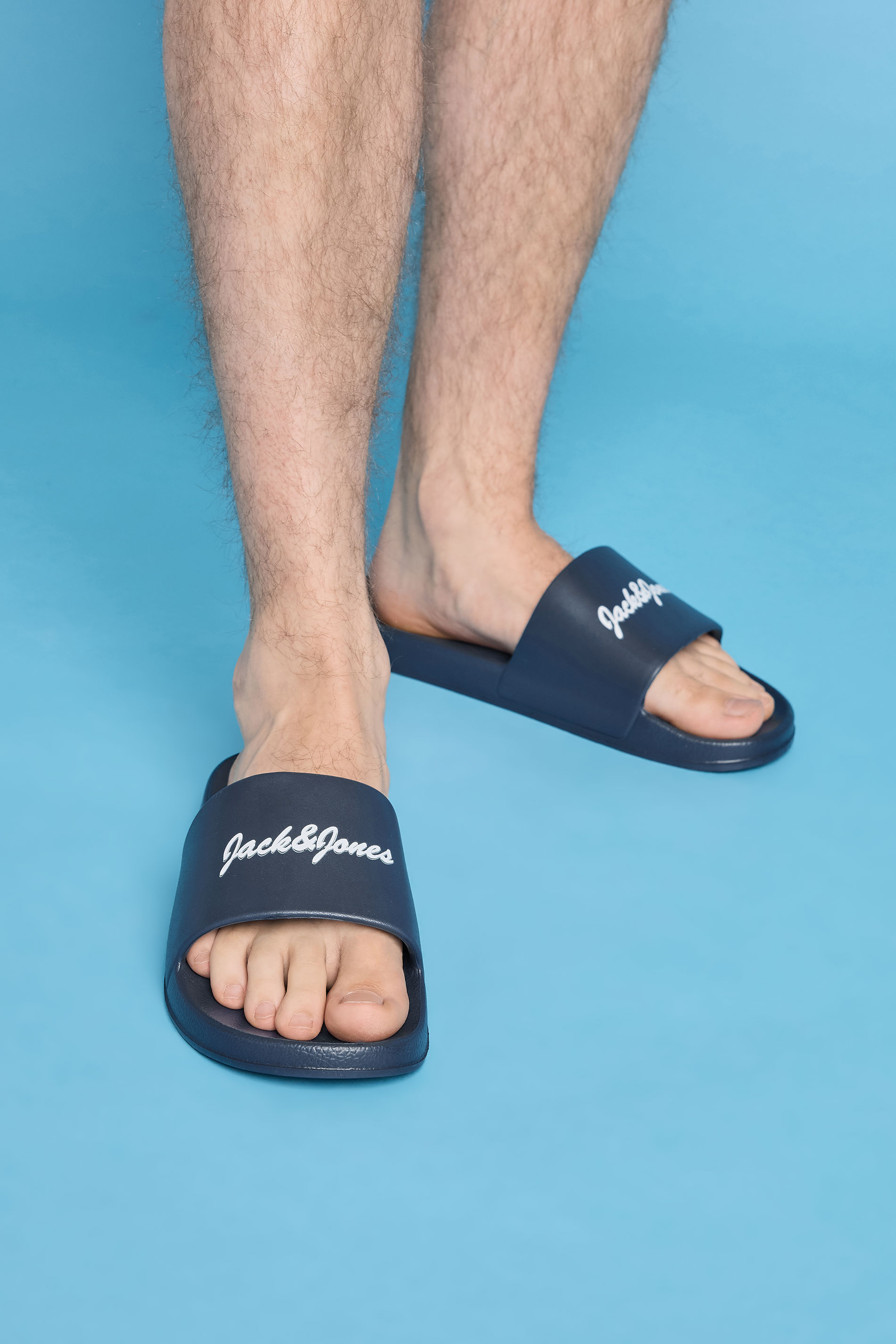 Jack & Jones JACK & JONES Big & Tall Navy Blue Moulded Logo Slider